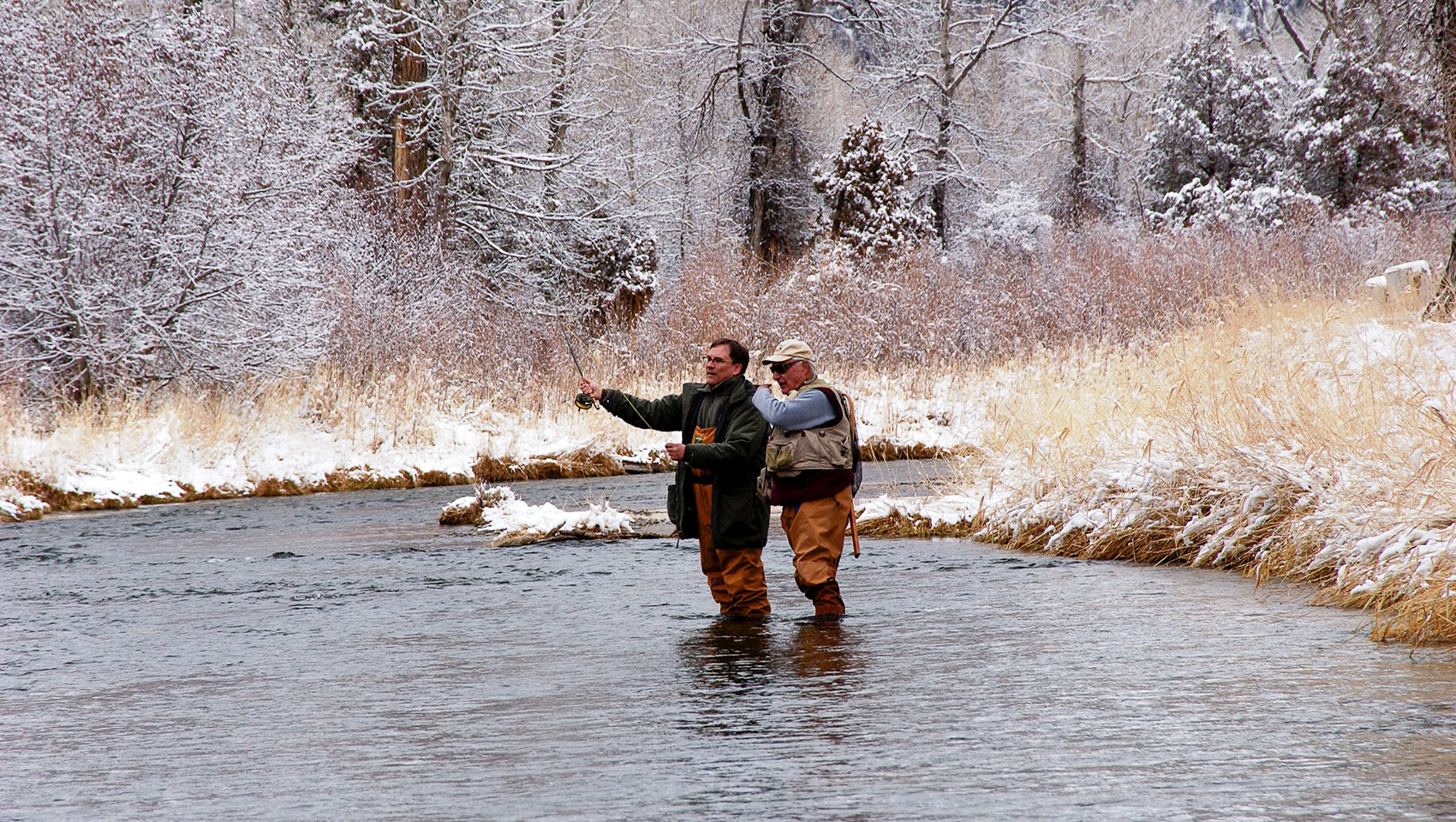 man fishing