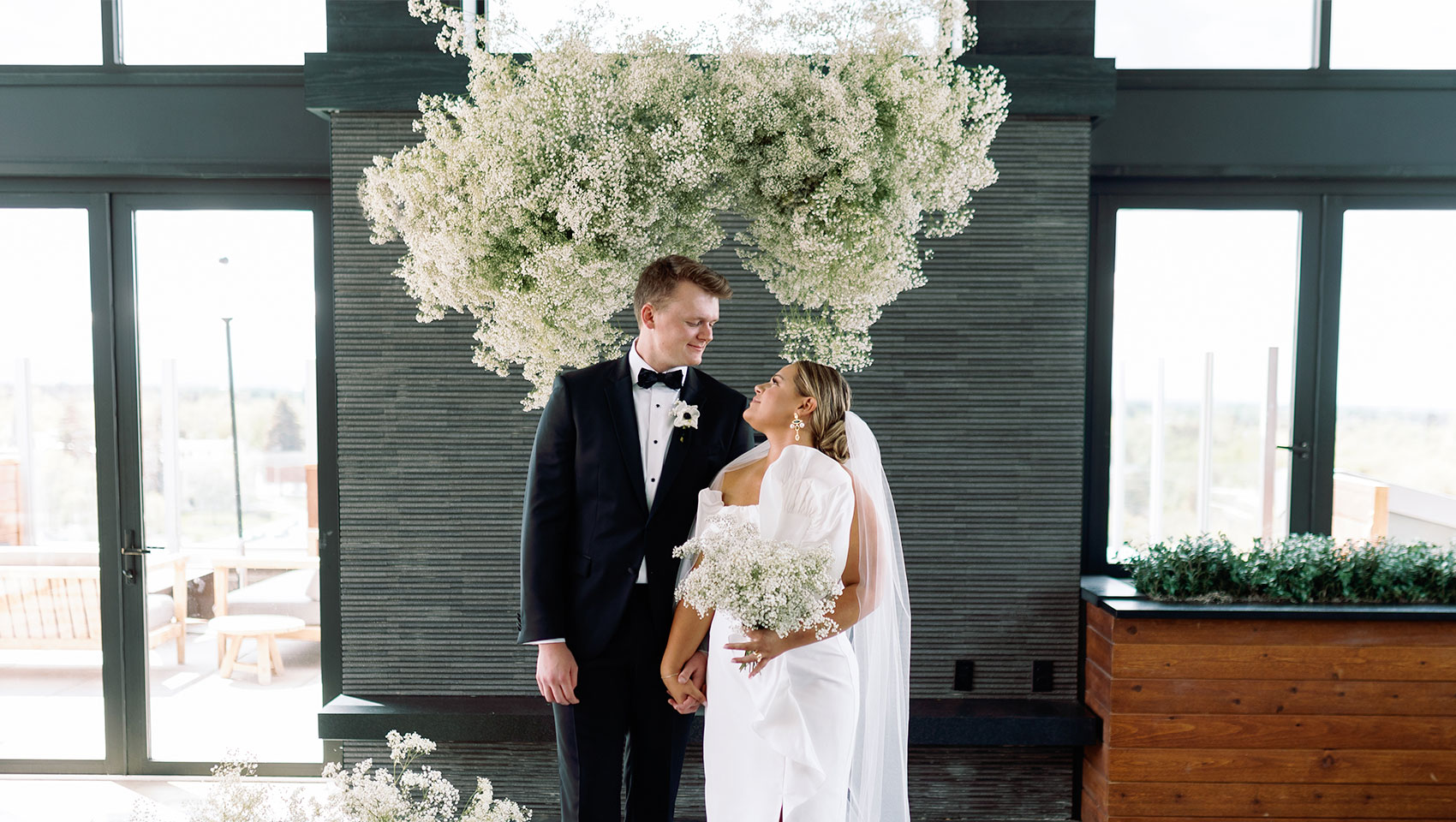 Lara & Rob at their reception