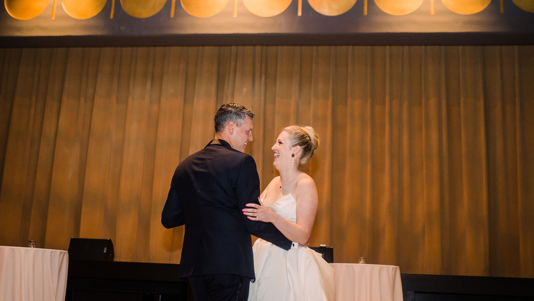 Lara & Rob at their reception