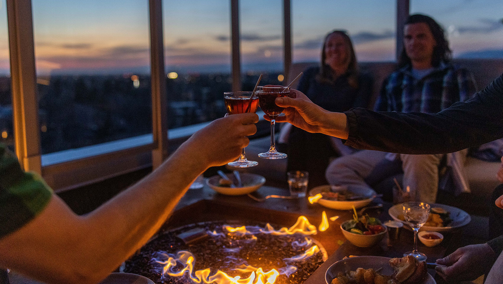 sunset cocktails