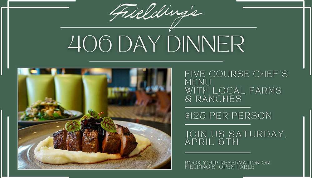 Graphic that says 406 Day Dinner