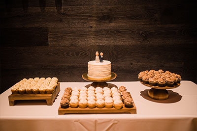 Desserts + wedding cake