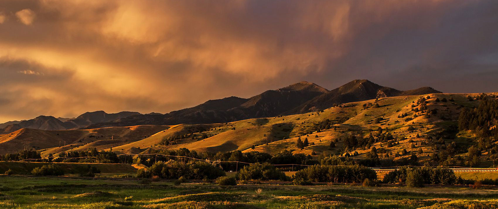 Mountain views in Bozeman, Montana